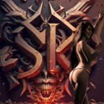 Evento Swinger Kiss con fondo de calavera y logotipo en Valencia