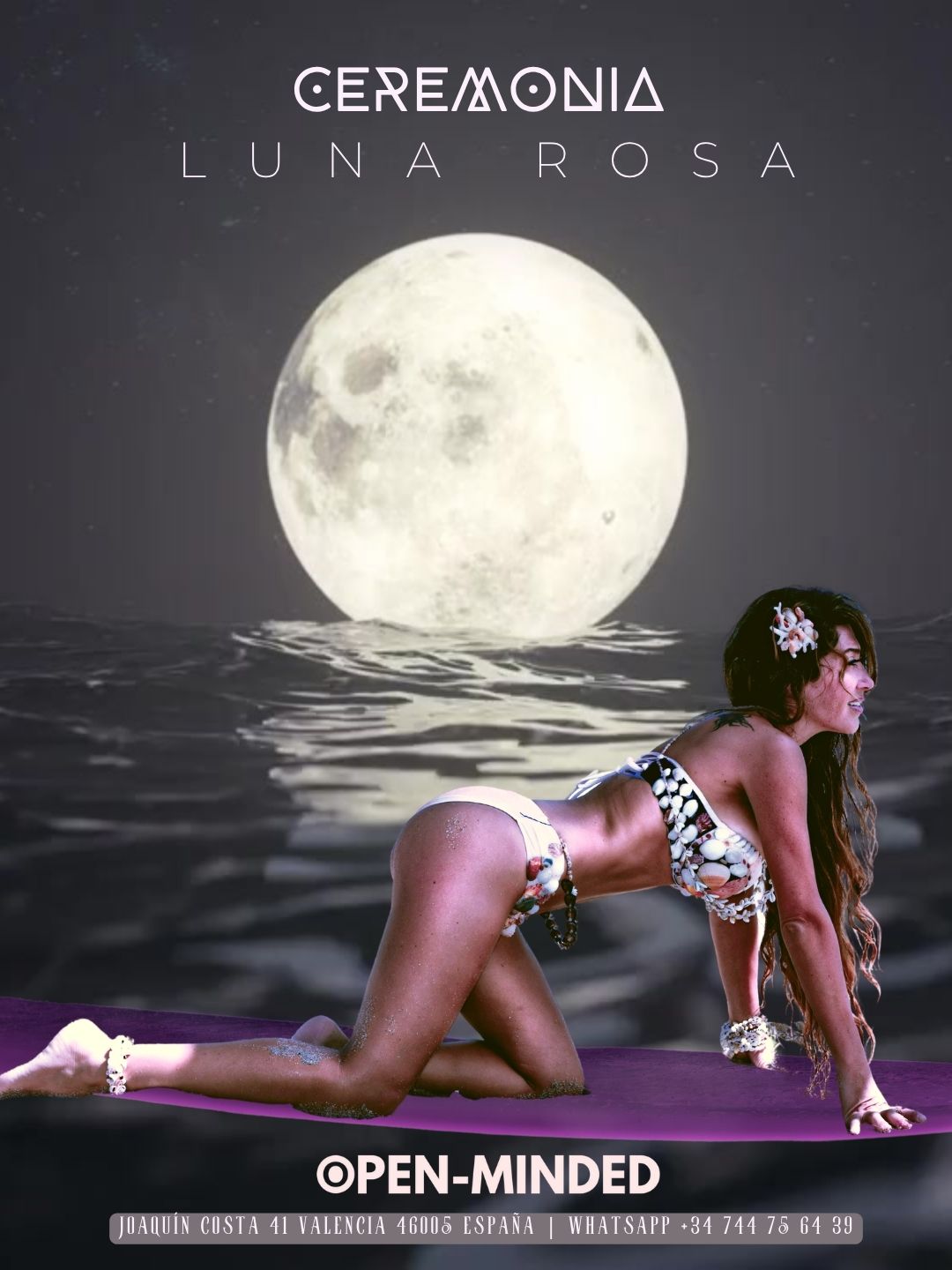 Ceremonia de la Luna Rosa — Luna Llena de Abril en OPEN-MINDED Valencia