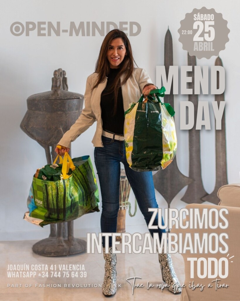 Mend in Public Day en Valencia: sábado 25 de abril en OPEN