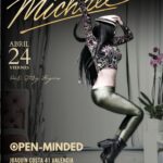 Grace de OPEN-MINDED imita la pose icónica de Michael Jackson en el flyer Our Story Begins, símbolo de la comunidad liberal Valencia