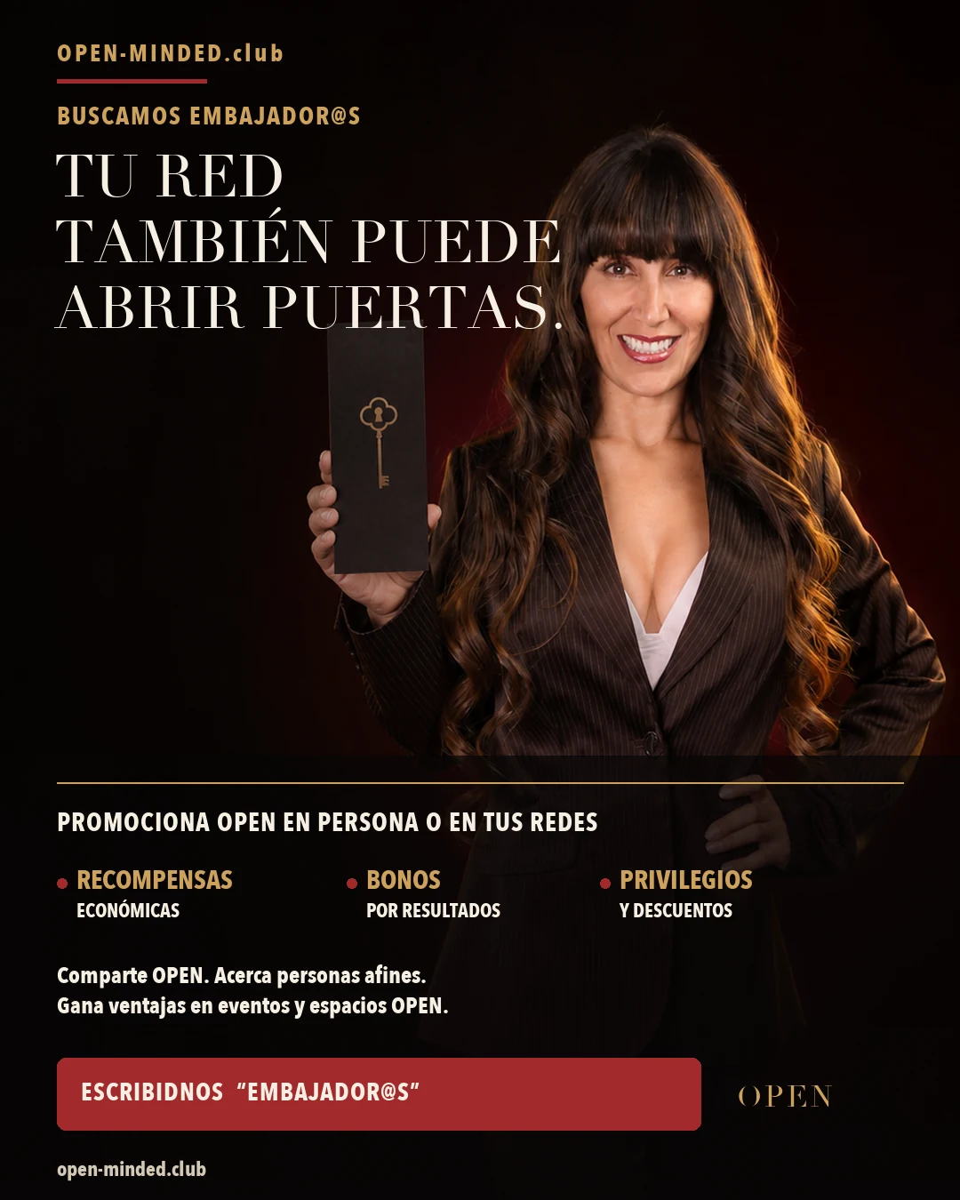 Buscamos embajador@s OPEN: tu red también puede abrir puertas